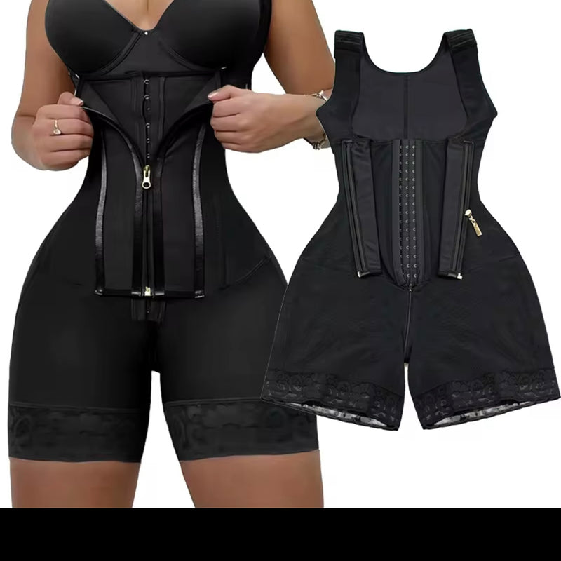 Double snatcher waist trainer faja
